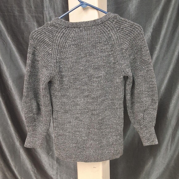 Gray V-Neck Women's Sweater - Picture 7 of 11